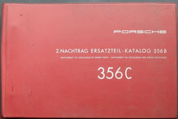 Porsche 356 C Spare Parts-Catalog 2th Supplement 1964 in original case (7947)